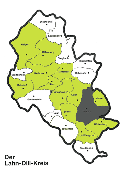 Grafik (Lahn-Dill-Kreis): Kommunale Jugendarbeit im Lahn-Dill-Kreis.