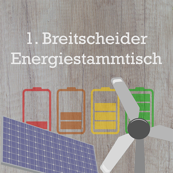 Der Breitscheider Energiestammtisch bietet am Thema interessierten Bürgerinnen und Bürgern die Möglichkeit, regelmäßig Informationen zu aktuellen Energieversorgungskonzepten zu erhalten und auszutauschen, Handlungsimpulse zu bekommen und daraus Energiekonzepte für den individuellen Bedarf zu entwickeln. Der Stammtisch findet zum ersten Mal statt am Donnerstag, 6. Februar 2020, 19:00 Uhr, Mehrzweckhalle Breitscheid, Am Südhang 2 A, 35767 Breitscheid. Thematisiert werden verschiedenste Formen der Energieversorgung von Eigenheimen – jeweils verbunden mit der Frage, welche wirtschaftlichen und ökologischen Aspekte eine Rolle spielen oder wie verschiedene Maßnahmen miteinander kombiniert werden können. Hier eine Themenübersicht des Abends: Eigenenergie- Erzeugung und -Förderung durch Photovoltaik oder Brennstoffzelle, Wärmepumpen, Batteriesysteme, die Einbindung von vorhandenen Photovoltaikanlagen in Heizsysteme, die Frage der zukünftigen Heizung in Gebäuden, gemeinschaftliche Bürgerprojekte. Dieses erste Treffen soll zunächst Themenimpulse geben, um auf diese- nach Bedarf und Interesse der Teilnehmenden – in weiteren Treffen vertiefend einzugehen. Der Stammtisch ist hierzu grundsätzlich offen und spricht zunächst Interessierte der Gemeinde Breitscheid und selbstverständlich aller Ortsteile an. Veranstaltet, unterstützt und gefördert wird der Energiestammtisch vom Klimaschutzmanagement des Lahn-Dill-Kreises und der Gemeinde Breitscheid, die darüber hinaus die Schirmherrschaft für dieses „Pilotprojekt“ übernommen hat. Die Veranstalter hoffen – neben zahlreichen Bürgerinnen und Bürgern – auch auf eine rege Teilnahme und die Kompetenz heimischer Unternehmer Bereich Energieversorgung.