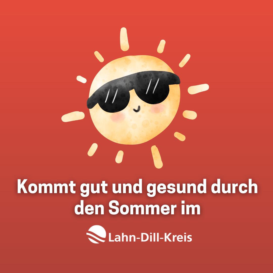 Informationsgrafik zum Thema "Gesund durch die Hitze"
