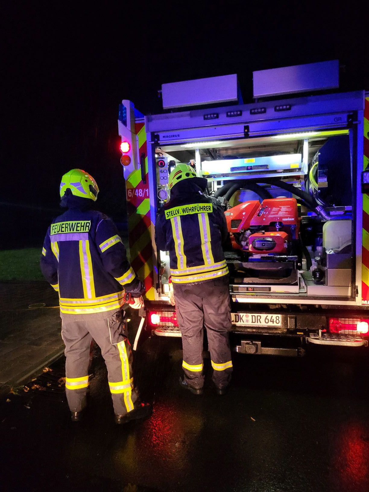 Die Feuerwehren der Gemeinde Driedorf waren aufgrund des Unwetters mit einigen Einsätzen beschäftigt. Foto: Feuerwehren der Gemeinde Driedorf