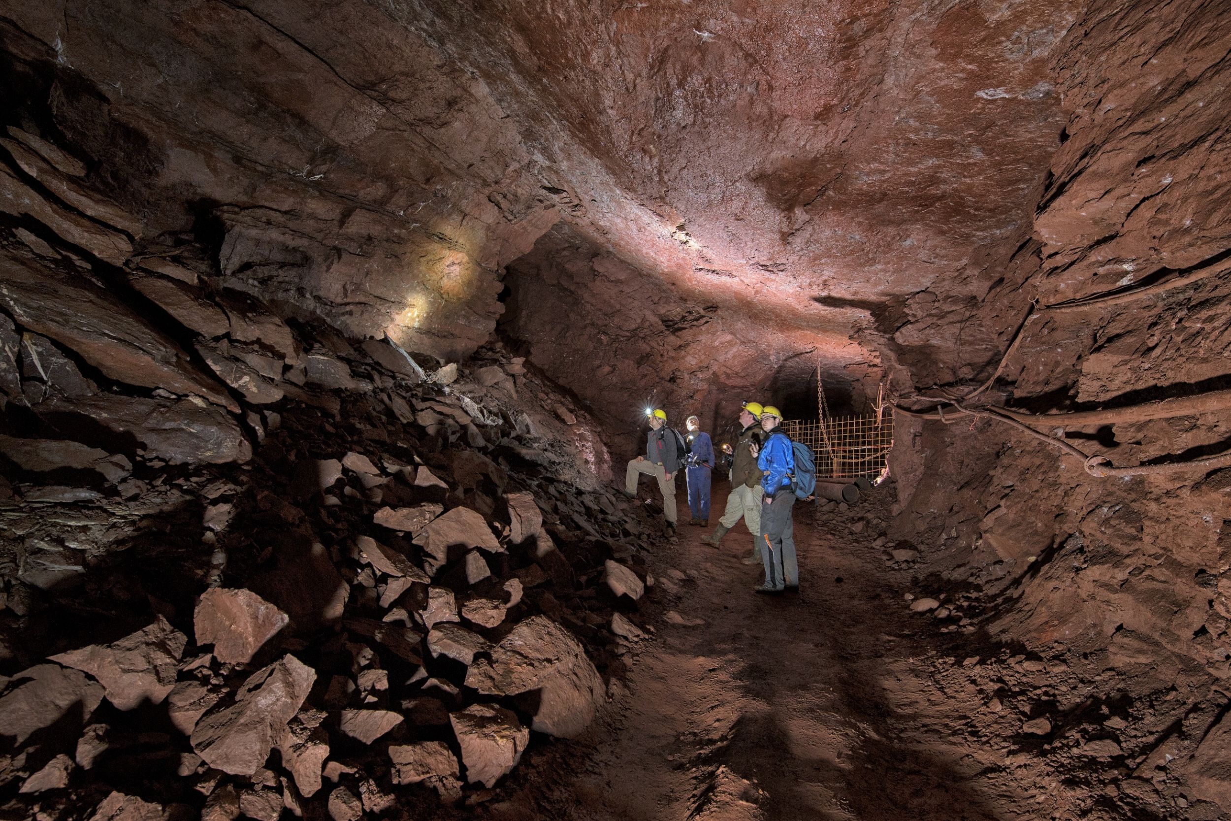 Expertentour in der Grube Fortuna. Foto: Roger Lang/Geowelt Fortuna e. V.