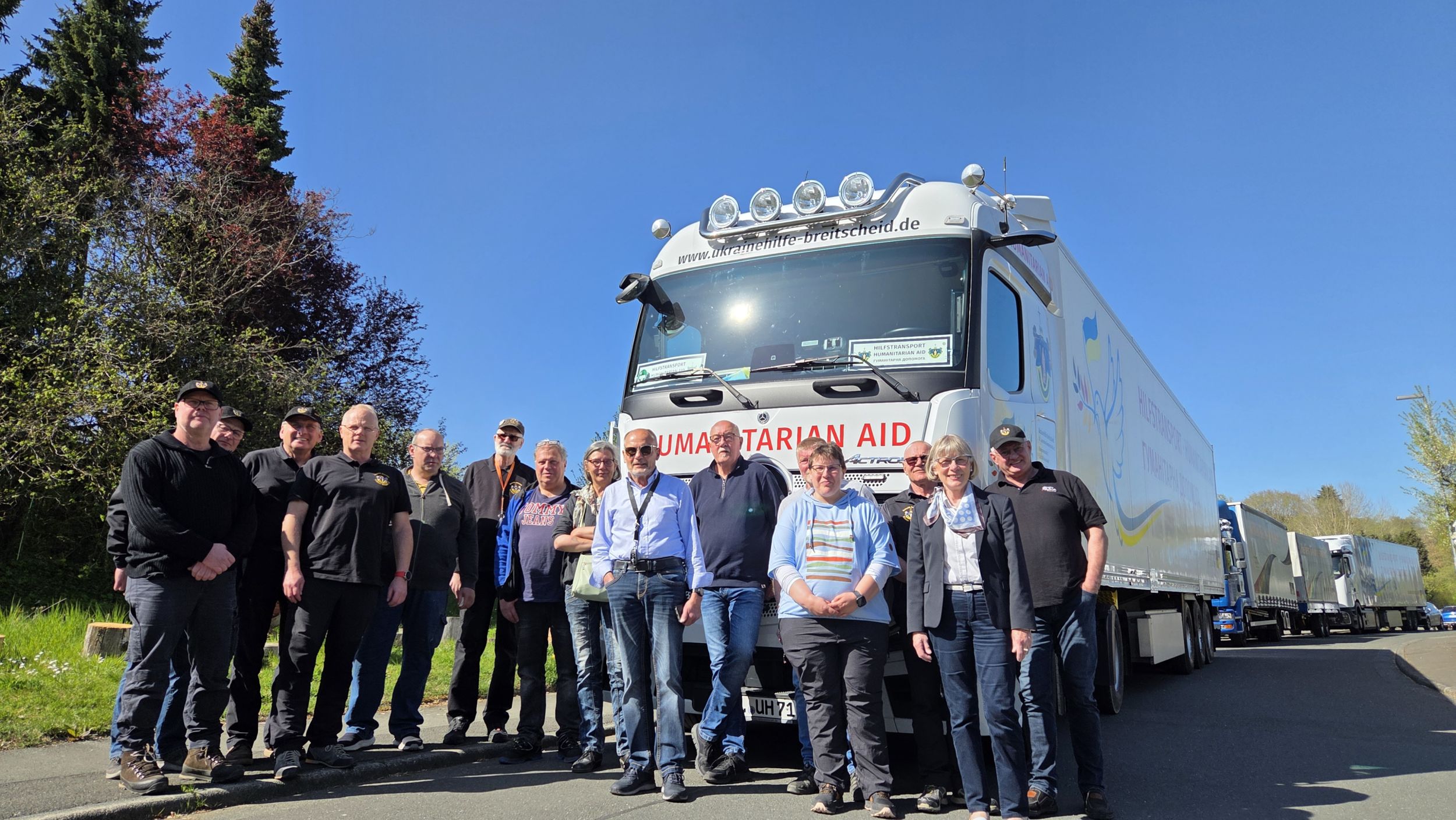 Den Transport übernahm die Ukrainehilfe Breitscheid, St. Laurentius Gemeinschaft e. V. Foto: Lahn-Dill-Kreis