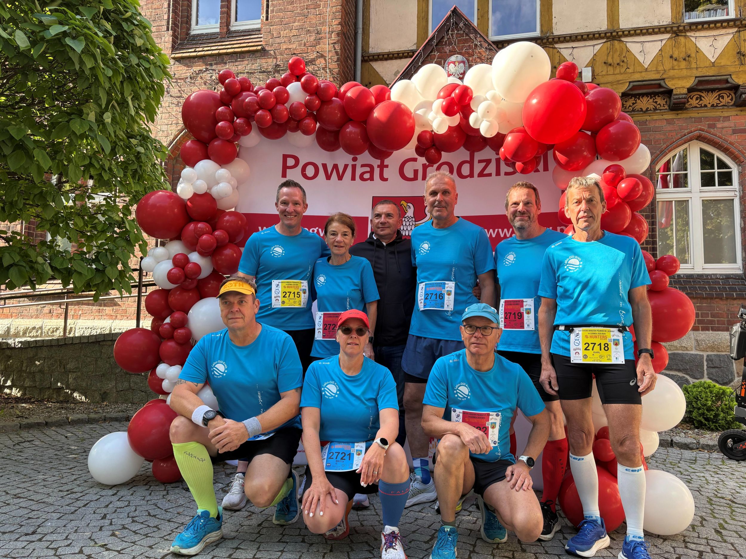 Ein Zeichen gelebter Partnerschaft und Freundschaft beim Halbmarathon in Grodzisk Wielkopolski. Foto: Lahn-Dill-Kreis
